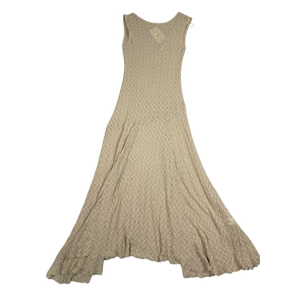 Zara Womens Size L Sheer Lace Long Dress NWT